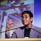 Keynote speaker Maria Ressa at the Global Investigative Journalism Conference in Hamburg. Photo: Nick Jaussi / nickjaussi.com