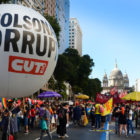 Anti-Bolsonaro corruption protests, Rio de Janeiro, Brazil