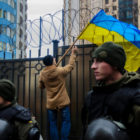 Ukrainians protest Russian aggression