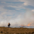 Peatland Burning on North York Moors UK