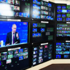 broadcast room Russia Vladimir Putin call-in show