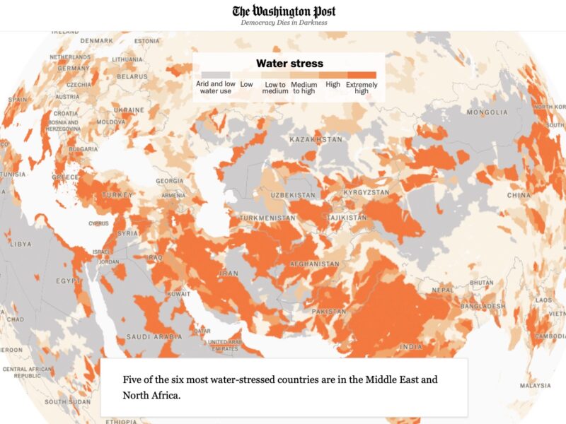 data journalism global water stress Washington Post